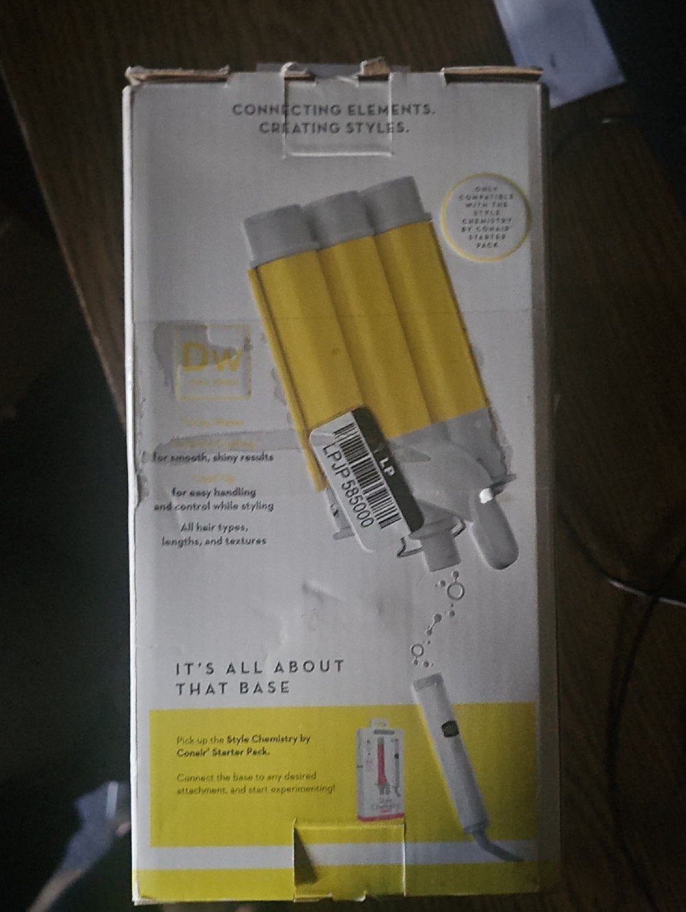 Yellow Triple Barrel Styling Wand -
